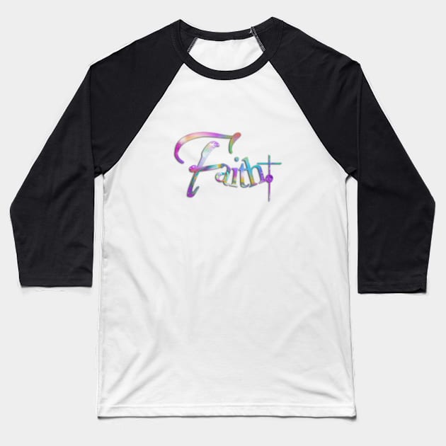 Faith Period Baseball T-Shirt by Angelic Gangster